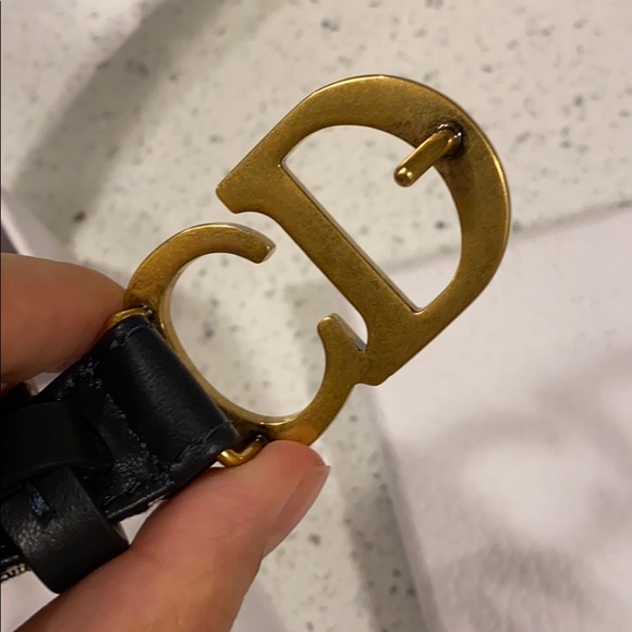 Authentic Dior Oblique Leather Belt Size 80 - Picture 6 of 6